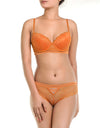 ALL OVER LACE BRA SET – APRICOT ORANGE