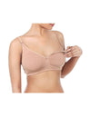 LOSHA DOUBLE LAYERED WIRE-FREE NURSING BRA-ROEBUCK SKIN