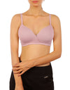 LOSHA COTTON WIREFREE LIGHTLY PADDED T-SHIRT BRA-DAWN PINK