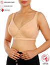 LOSHA COTTON FULL COVERAGE SINGLE LAYERED WIRE-FREE BRA -SKIN